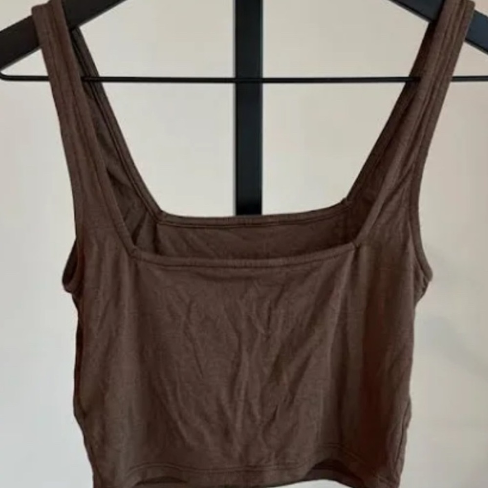 Joah Brown Square Neck Tank - Picture 2 of 2